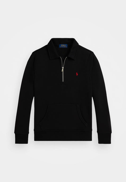 Polo Ralph Lauren FLEECE QUARTER ZIP PULLOVER - Sweater - black